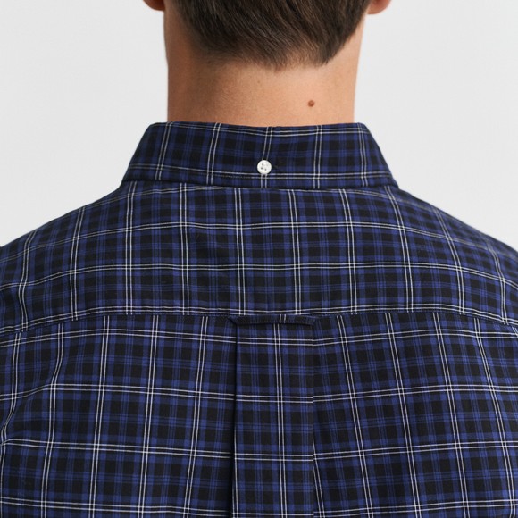 Gant Mens Blue Classic Poplin Check Shirt main image