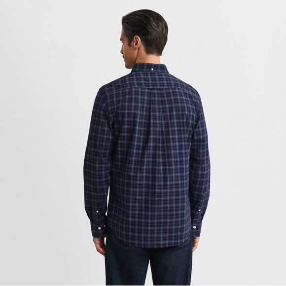 Gant Mens Blue Classic Poplin Check Shirt main image