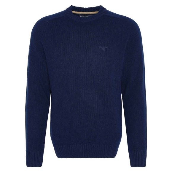 Barbour Lifestyle Mens Blue Grangetown Merino C-Neck Jumper #1