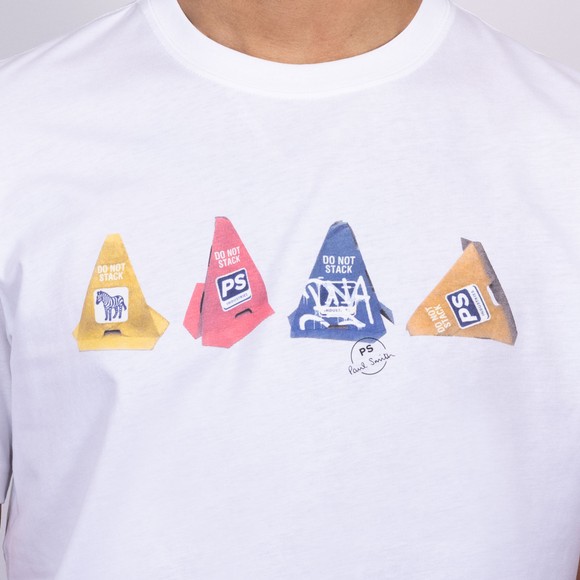 PS Paul Smith Mens White Cones T-Shirt #3
