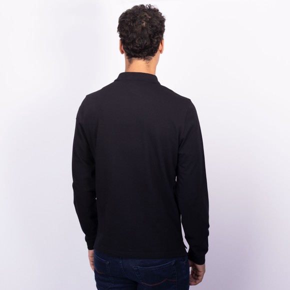 Parajumpers Mens Black Oberon Long Sleeve Polo Shirt #4