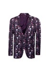 Claudio Lugli Mens Purple Sunglasses Skull Jacket