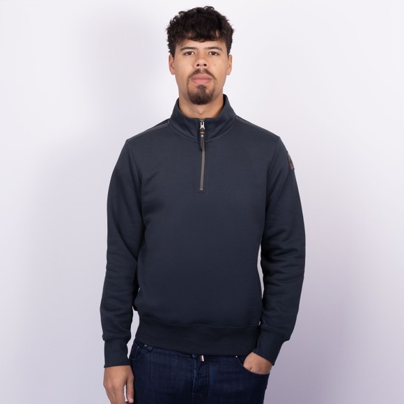 Parajumpers Mens Blue Broad Peak Half Zip Sweatshirt #3