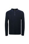 Rodd & Gunn Mens Blue Eastern Bush Knitted Long Sleeve Polo Shirt