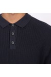Rodd & Gunn Mens Blue Eastern Bush Knitted Long Sleeve Polo Shirt