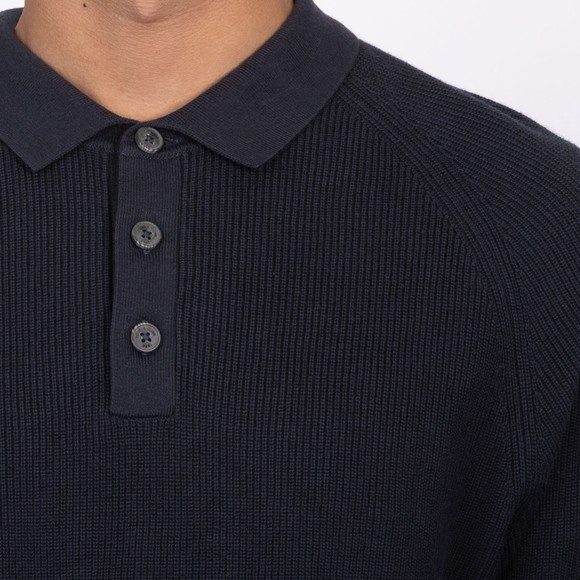 Rodd & Gunn Mens Blue Eastern Bush Knitted Long Sleeve Polo Shirt main image