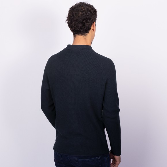 Rodd & Gunn Mens Blue Eastern Bush Knitted Long Sleeve Polo Shirt main image