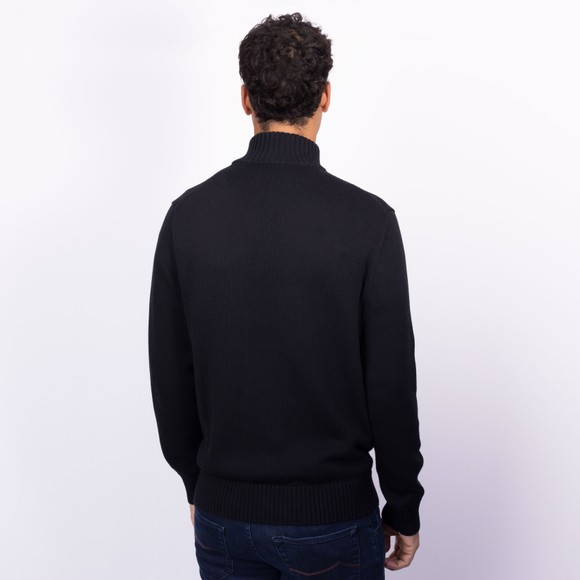 Polo Ralph Lauren Mens Black Cotton Quarter-Zip Jumper #4
