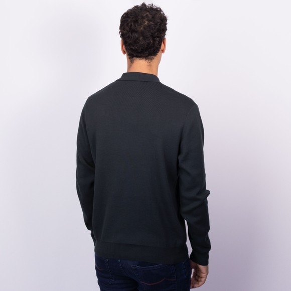 Fred Perry Mens Blue Tonal Stripe Knitted Polo #4