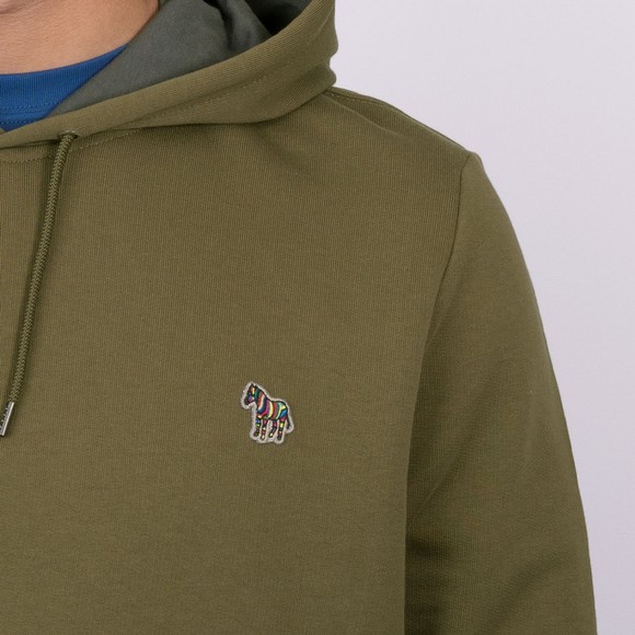 PS Paul Smith Mens Green Zebra Overhead Hoodie #3