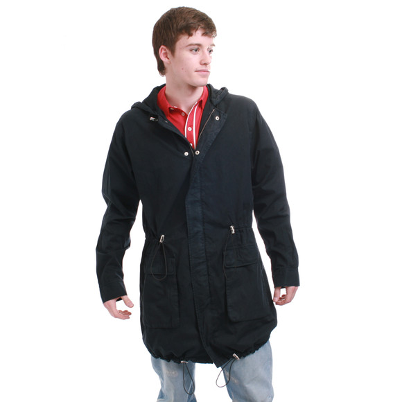 Pretty Green (Black Label) Mens Blue Pretty Green Lightweight Hooded Parka main image