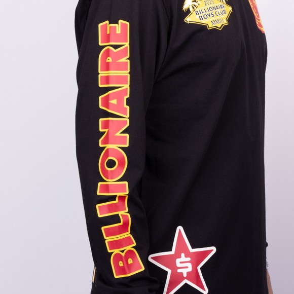 Billionaire Boys Club Mens Black Multi Graphic LS T-Shirt #4