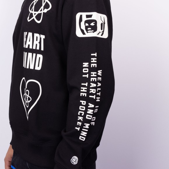 Billionaire Boys Club Mens Black Multi Print Crewneck Sweatshirt #4