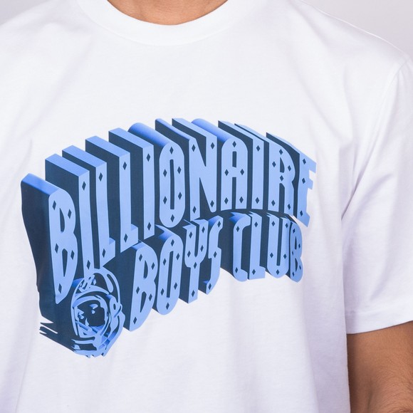 Billionaire Boys Club Mens White 3D Arch Logo T-Shirt #3