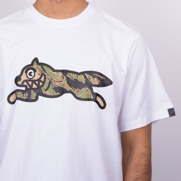 BBC Icecream Mens White Tiger Stripe Running Dog T-Shirt #3