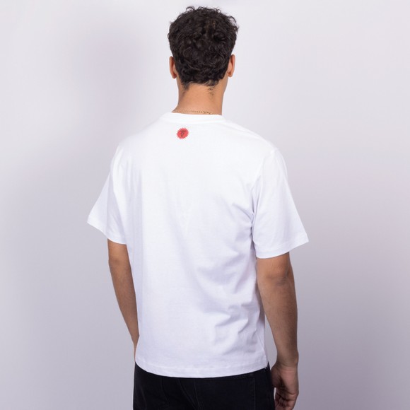 BBC Icecream Mens White Tiger Stripe Running Dog T-Shirt #4