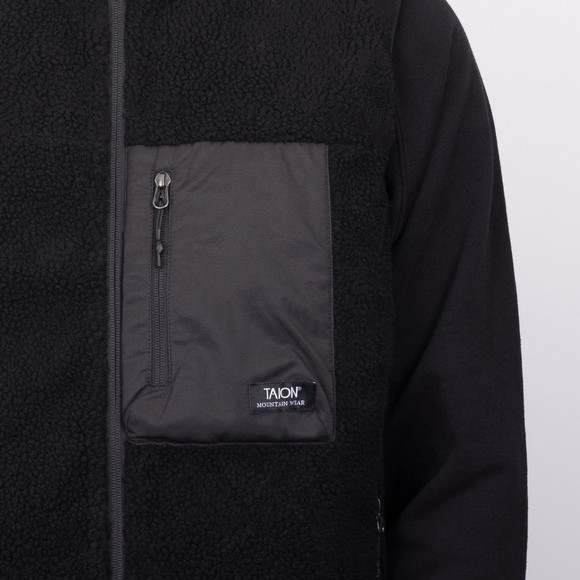 Taion Mens Black Mountain Fleece Gilet #3