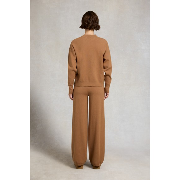 Holland Cooper Womens Beige Maria Crew Neck Knit Jumper #4