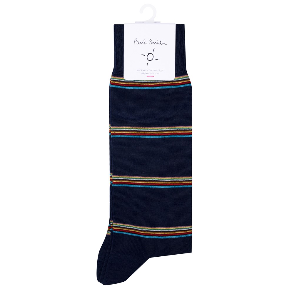 Signature Block Stripe Sock
