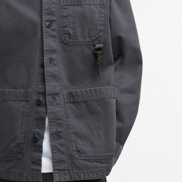 Barbour Lifestyle Mens Black Bowland Overshirt #3