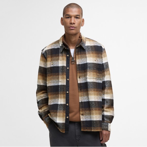 Barbour Lifestyle Mens Black Woodfoot Checked Shirt #2