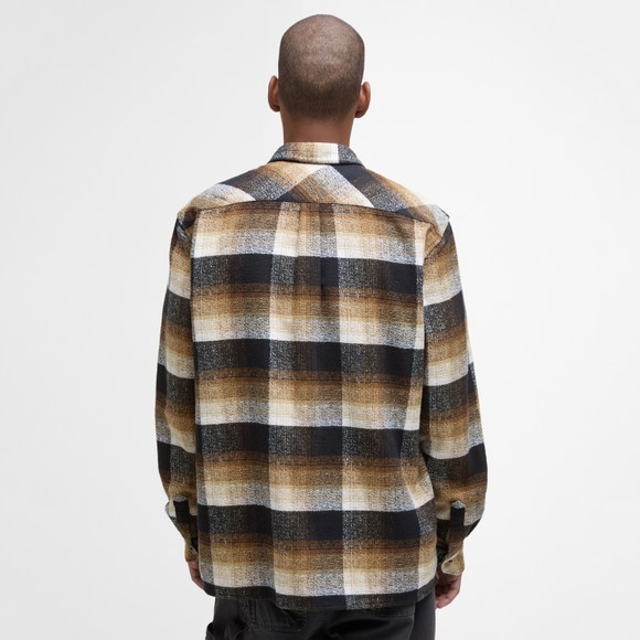 Barbour Lifestyle Mens Black Woodfoot Checked Shirt #4