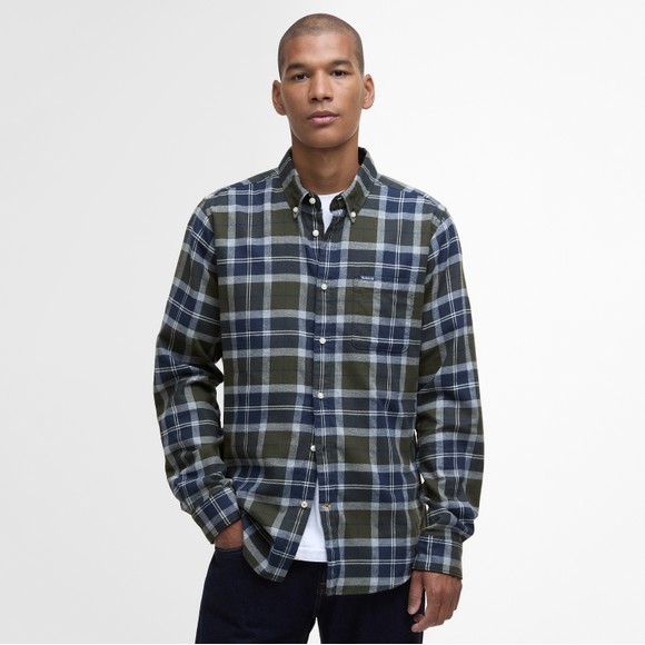 Barbour Lifestyle Mens Grey Rasay Tailored Shirt #4