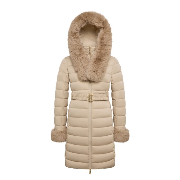 Holland Cooper Womens Beige Vostock Belted Coat #3