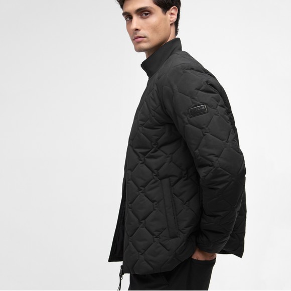 Barbour International Mens Black Walden Quilted Jacket #3