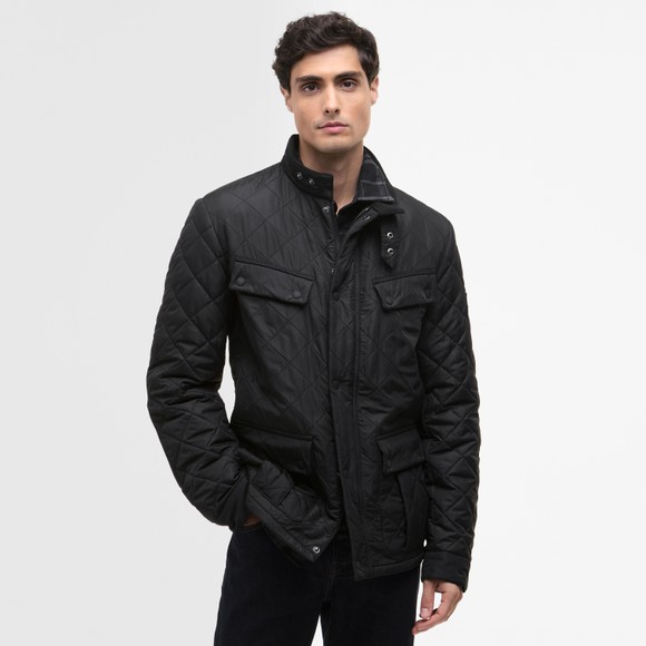 Barbour International Mens Black Contemporary Ariel Polarquilt Jacket #4
