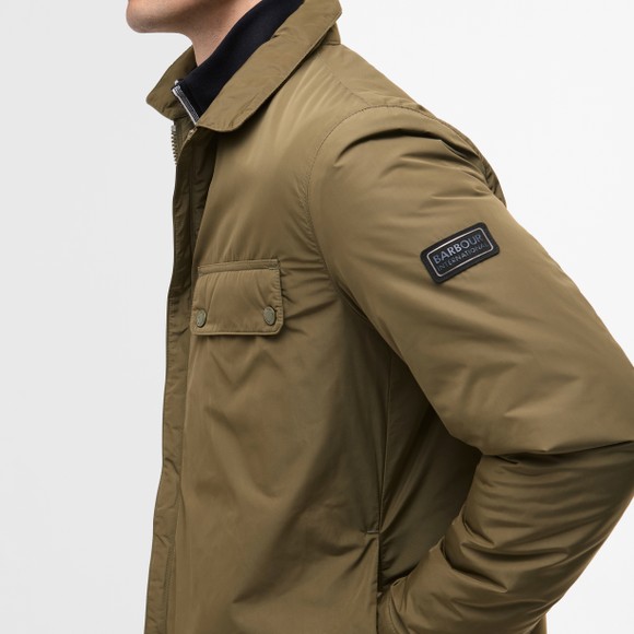 Barbour International Mens Green Ariel Padded Overshirt #3