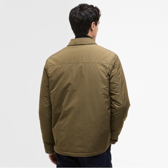 Barbour International Mens Green Ariel Padded Overshirt #4