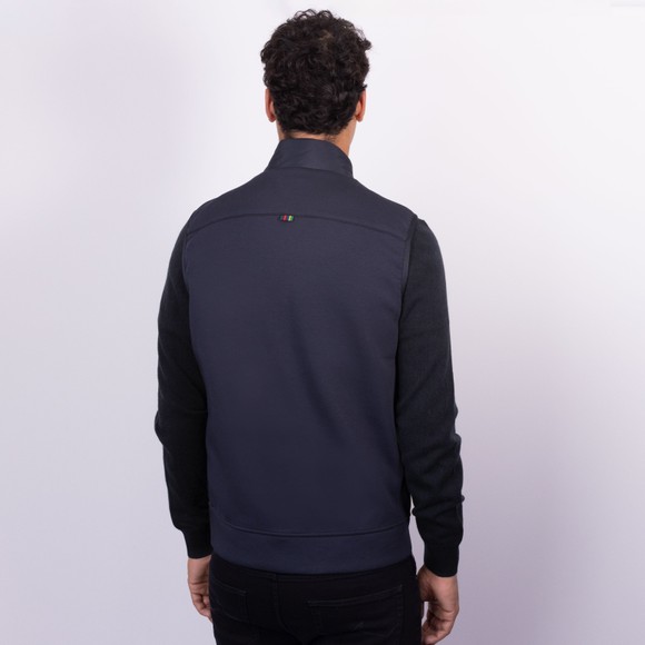 PS Paul Smith Mens Blue Mixed Media Gilet #4