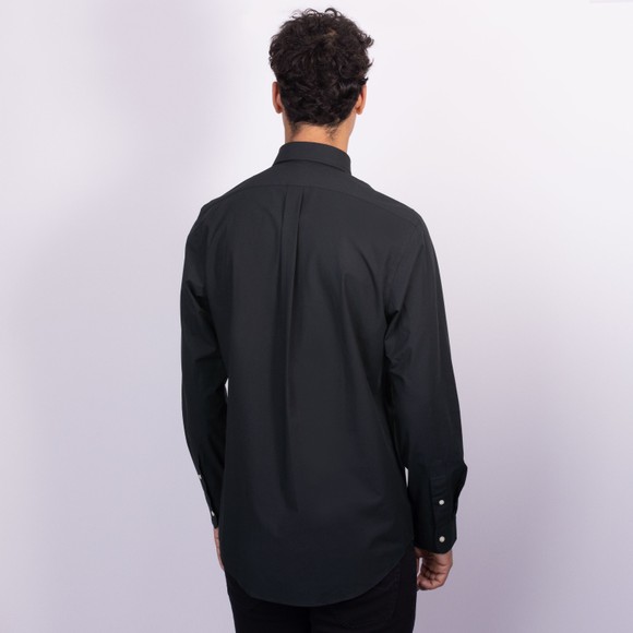 Polo Ralph Lauren Mens Black Custom Fit Stretch Poplin Shirt #4