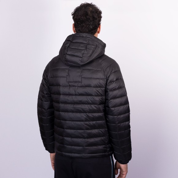 Sandbanks Mens Black Ragland Hooded Micro Puffer Jacket #4