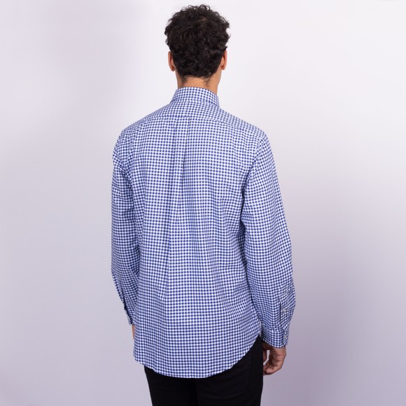 Polo Ralph Lauren Mens White Custom Fit Oxford Gingham Shirt #4