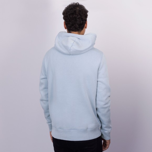 Polo Bear By Ralph Lauren Mens Blue Garment Dyed Overhead Hoody #4