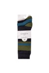 Glenmuir Mens Grey Bamboo Jacquard Colour Block True Socks