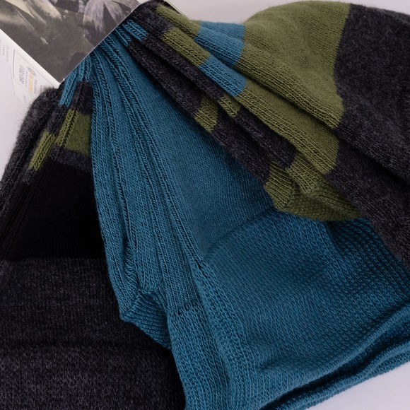 Glenmuir Mens Grey Bamboo Jacquard Colour Block True Socks