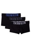 Calvin Klein Mens Black 3 Pack Intense Power Trunk