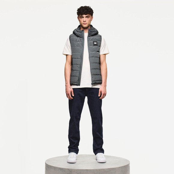 Weekend Offender Mens Blue Toronto Padded Hooded Gilet main image