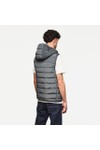 Weekend Offender Mens Blue Toronto Padded Hooded Gilet