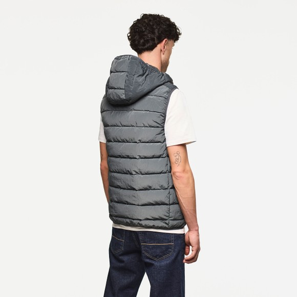 Weekend Offender Mens Blue Toronto Padded Hooded Gilet main image