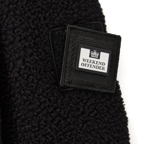 Weekend Offender Mens Black Stanier 1/4 Zip Sherpa Fleece main image