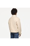 Weekend Offender Mens Off-White Stanier 1/4 Zip Sherpa Fleece