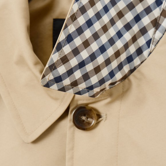 Weekend Offender Mens Beige Whitehouse Check Detail Mac  main image