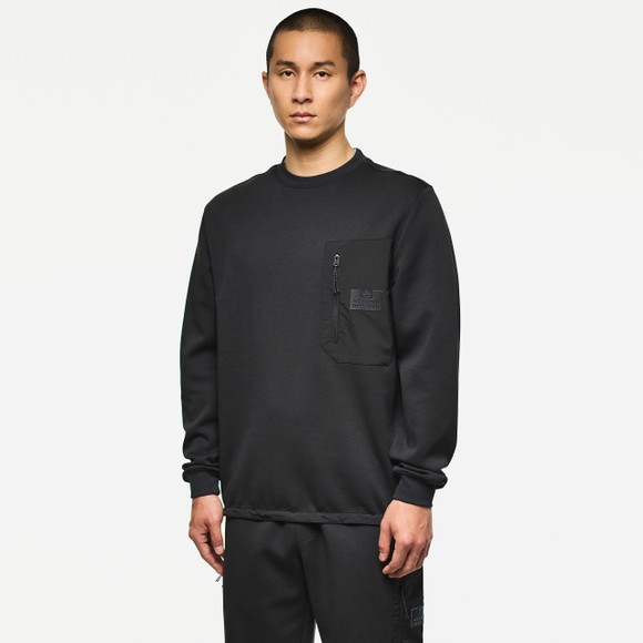 Weekend Offender Mens Black Cerati Ergotek Pocket Crew Sweat main image
