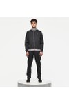 Weekend Offender Mens Black Alameda Jacquard Rib Track Top