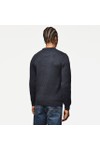 Weekend Offender Mens Blue Morello Rib Crew Jumper