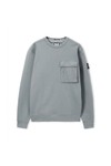 Weekend Offender Mens Blue Neve Parachute Pocket Sweatshirt